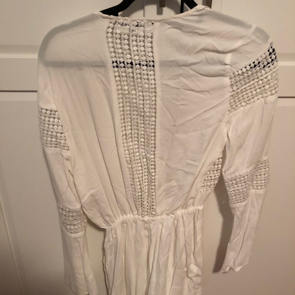 Revolve white long sleeve romper - Picture 4 of 7